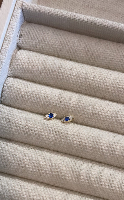 Dainty Evil Eye Studs