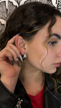 Load image into Gallery viewer, Ailen Tear Drop Silver Earrings