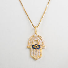 Load image into Gallery viewer, Evil Eye Hamsa Necklace