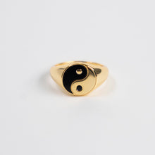 Load image into Gallery viewer, Gold Yin &amp; Yang Ring