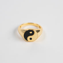 Load image into Gallery viewer, Gold Yin &amp; Yang Ring